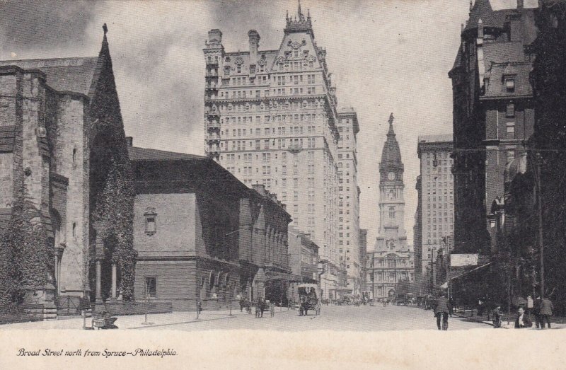 PHILADELPHIA, Pennsylvania, 1901-1907; Broad Street North From Spruce