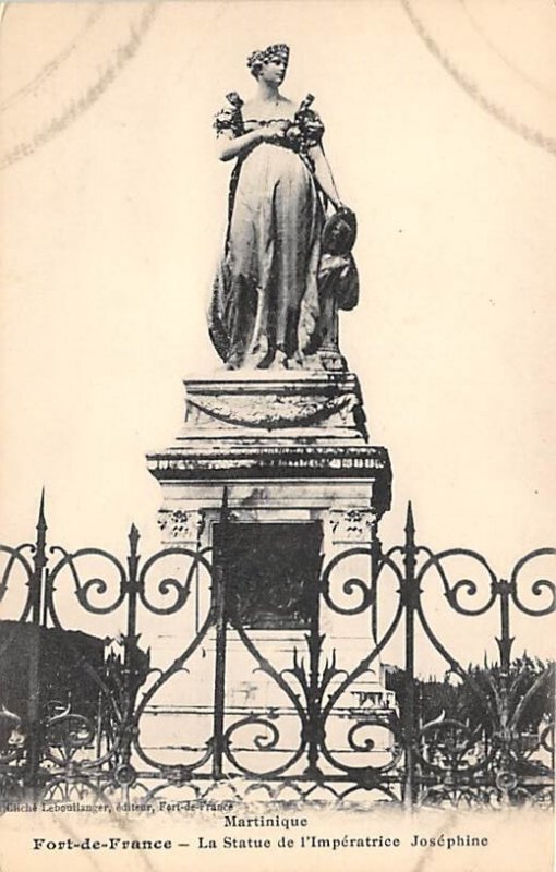 La Statue de l'Imperatrice Josephine Martinique Unused 