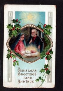 U S 1907 Christmas Picture Postcard!