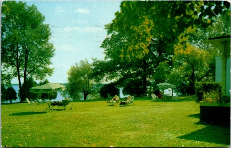 Postcard ON Orillia Birchmere Hotel (Retirement Home) Lake Couchiching 1967 K10