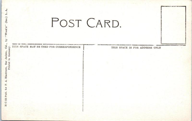 SAN JACINTO, CA   PICO RANCH Combined HARVESTER 38 HORSES  c1910s Postcard