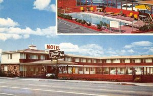 San Carlos Travel Inn Motel El Camino Real Roadside San Mateo Co c1950s Postcard