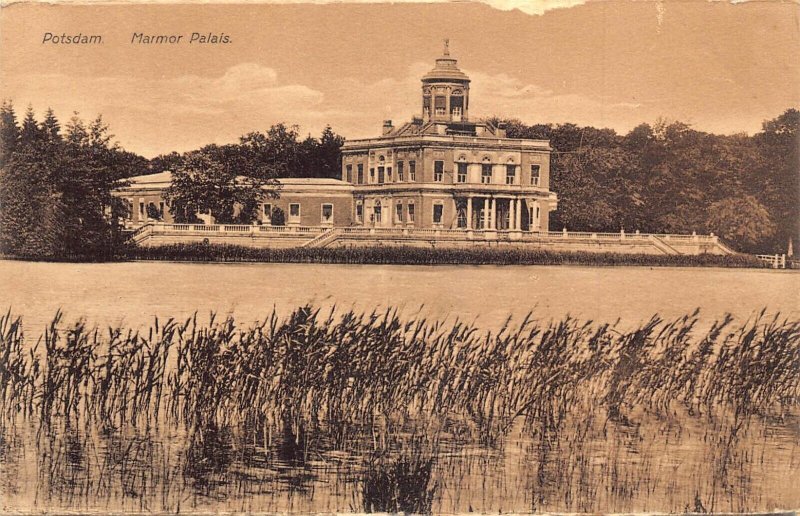 A028 Germany Potsdam Marmor Palais Palace vintage postcard