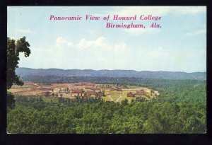 Birmingham, Alabama/AL Postcard, Howard College From Shades Mountain