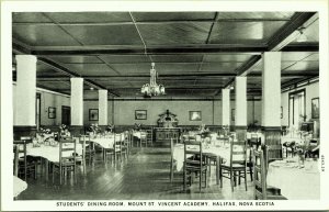 Students Dining Room Mount St Vincent Academy Halifax Canada Postcard