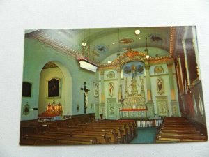 Vintage Postcard Notre Dame Des Victoires Interior of the Church Quebec Canada