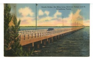 FL - St. Petersburg. Gandy Bridge Across Tampa Bay   (stained)