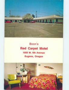 Unused Pre-1980 MOTEL SCENE Eugene Oregon OR hk0666