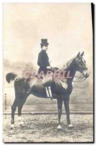 Old Postcard Equestrian Horse Riding