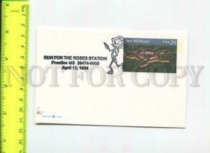 466558 1998 year USA Roses Station special cancellation Postal Stationery