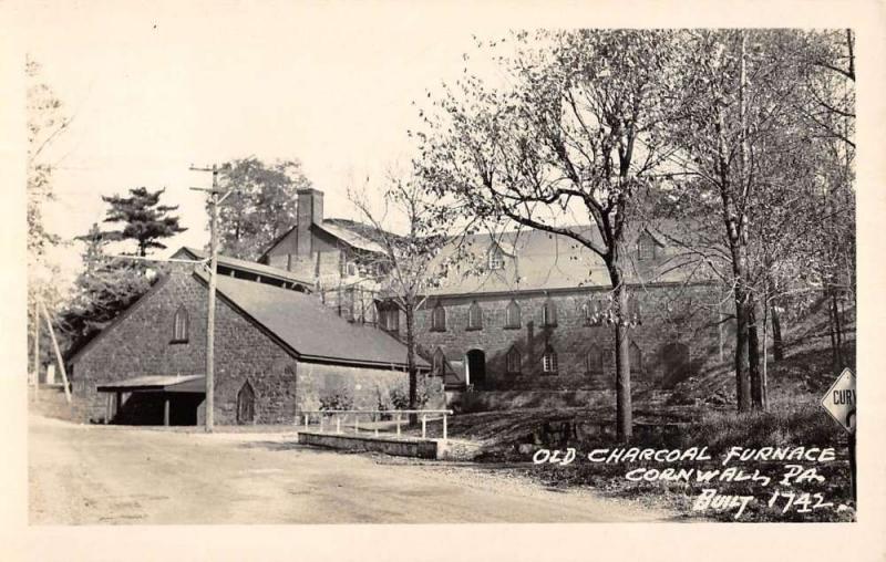 Cornwall Pennsylvania Old Charcoal Furnace Real Photo Antique Postcard K88075