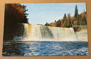 VINTAGE POSTCARD UNUSED UPPER TAHQUAMENON FALLS, MICHIGAN