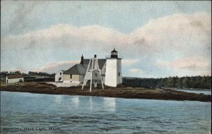 MAINE LIGHTHOUSE Hendricks Head Light c1910 Postcard 