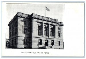 c1910's Government Building At Pierre Scene Street Unposted Antique Postcard