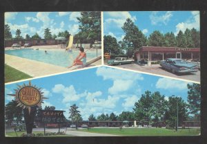 FOLKSTON GEORGIA TAHITI MOTEL RESTAURANT SWIMMING POOL ADVERTISING POSTCARD