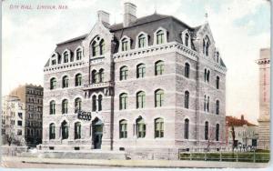 LINCOLN, NE  Nebraska    CITY  HALL     c1907    Postcard