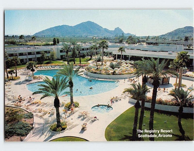 B-116157 Aerial View Courtyard Pool Registry Resort Scottsdale Arizona USA