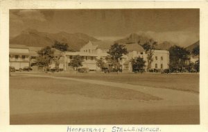 PC CPA SOUTH AFRICA, STELLENBOSCH, HOOFSTRAAT, VINTAGE POSTCARD (b15761)