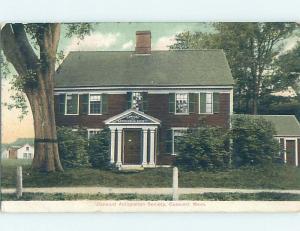 Pre-1907 ANTIQUARIAN SOCIETY BUILDING Concord - Boston Massachusetts MA H7411