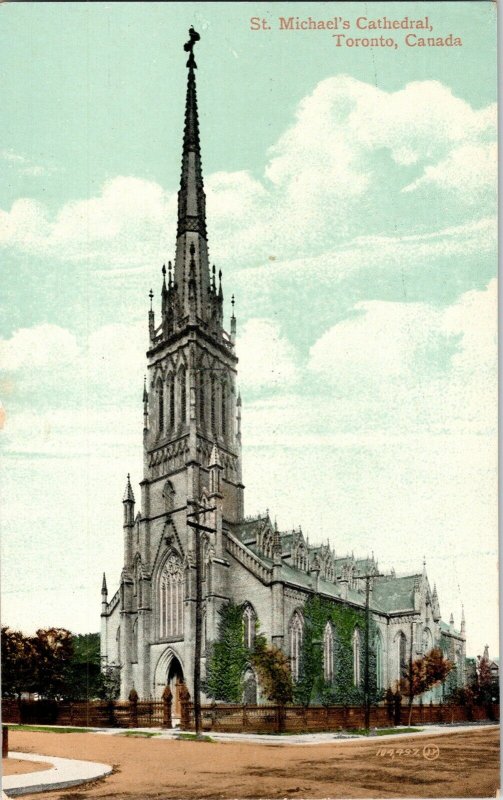 St. Michaels Cathedral Toronto Canada Valentine Postcard Unposted Unused Vintage 