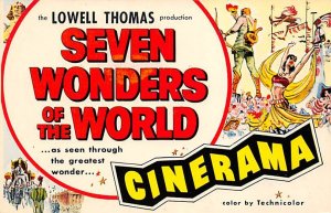 Seven Wonders of The World Indiana Theatre View Postcard Backing 