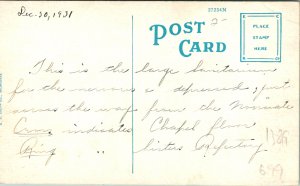 Aurora IL Mercyville Sanitarium Postcard unused (13819)