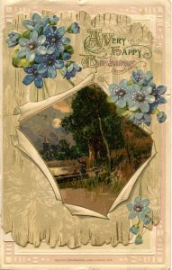 Greeting - Birthday     (Winsch) Fold-Out Card