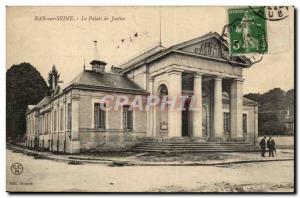 Bar sur Seine Postcard Old courthouse