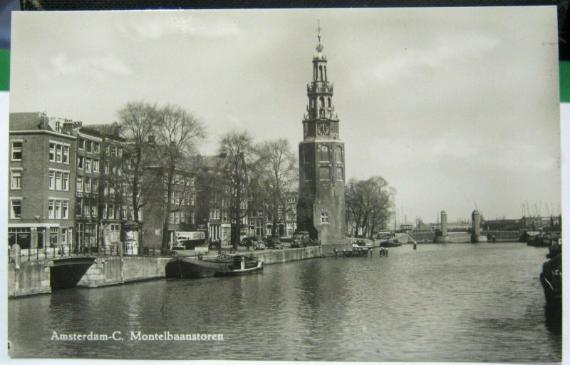 Netherlands Amsterdam C. Montelbaanstoren RPPC - unposted