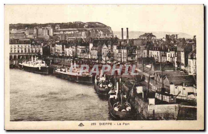 Dieppe - The Port Old Postcard