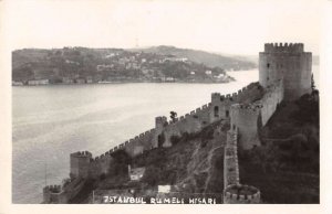 Istanbul Turkey Rumeli Hisari Scenic View Real Photo Postcard AA33627