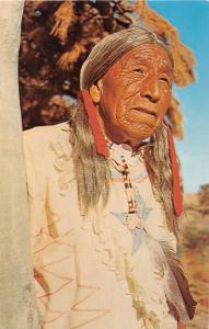 INDIAN COUNCILS PHILOSOPHER~NATIVE AMERICAN POSTCARD c1960s