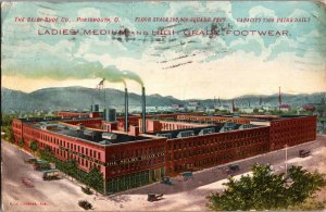 Shelby Shoe Company Factory, Portsmouth OH c1909 Vintage Postcard M53