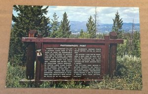 UNUSED POSTCARD - PHOTOGRAPHER'S POINT ON SIGNAL MOUNTAIN, UTAH