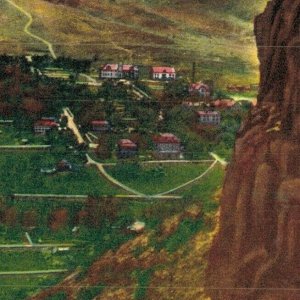 USA Golden and Lariat Trail From Castle Mountain Vintage Postcard 07.64