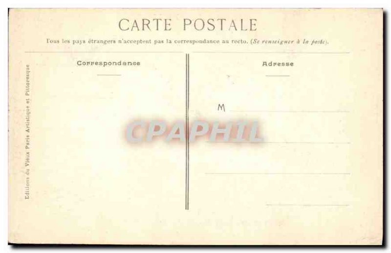 Old Postcard Musee des Arts Decoratifs box has white marble Music and bronzes...