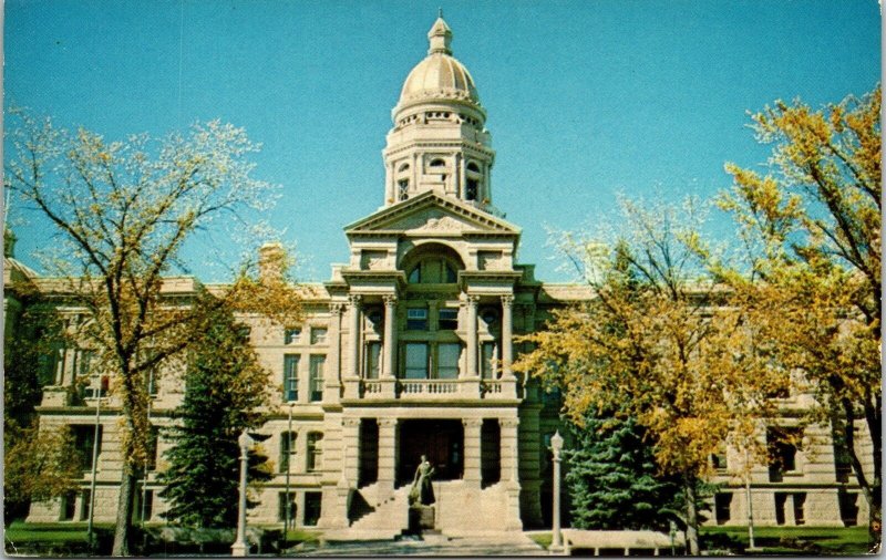 State Capitol Building Cheyenne Wyoming WY Postcard VTG UNP Sun Vintage Unused 