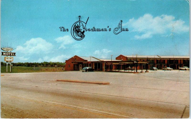 WYNNE, AR Arkansas   The COACHMAL'S INN  c1960s  Cars  Roadside  Postcard