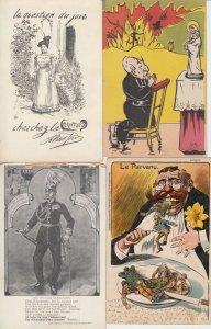 POLITIC PROPAGANDA SATIRE 45 Vintage Postcards pre-1940 (part 1) (L3900)