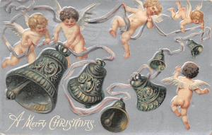 Bells Angels Christmas 1907 light postal marking on front