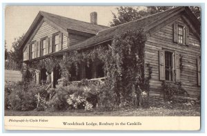 c1920 Woodchuck Lodge Roxbury Restaurant In Catskills Roxbury New York Postcard