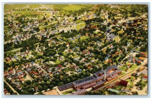 1907 Bird's Eye View Of Torrington Houses Schools Connecticut CT Posted Postcard