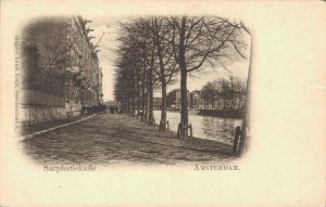 Netherlands Sarphatikade Amsterdam Vintage Postcard 08.33