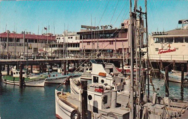 California San Francisco Fisherman's Wharf Fishing Boats