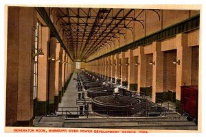 Postcard POWER PLANT SCENE Keokuk Iowa IA AT7159