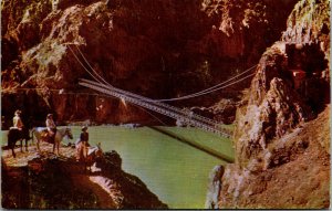 Vtg KaiBab Suspension Bridge Grand Canyon National Park Arizona AZ Postcard