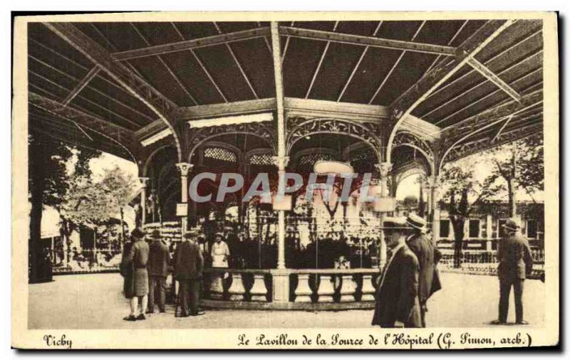 Old Postcard Vichy Source Pavilion of the Hospital