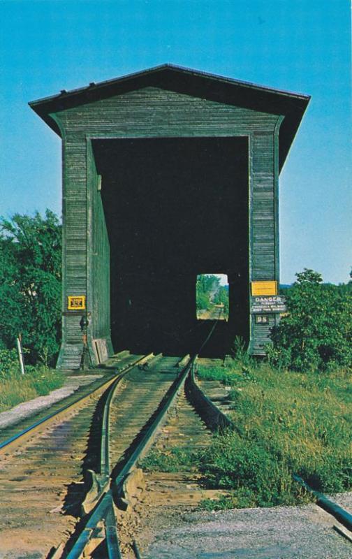 Swanton VT, Vermont - Wooden Railroad Covered Bridge