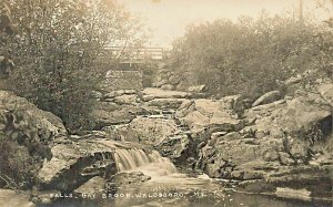 Waldoboro ME Falls, Gay Brook Real Photo Postcard
