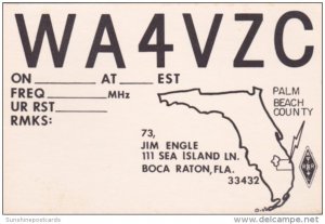 Amateur Radio WA4VZC Jim Engle Boca Raton Florida